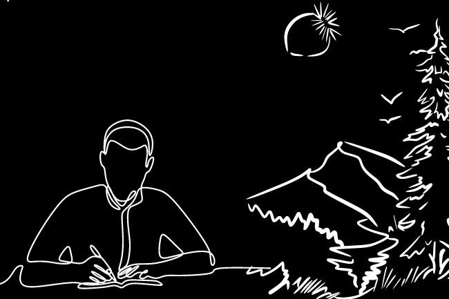 Gratitude list with mindfulness.